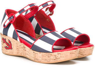 Dolce & Gabbana Kids striped sandals