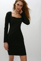 Thumbnail for your product : Long Sleeve Ponte Mini Dress
