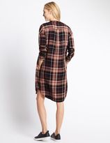 Thumbnail for your product : Marks and Spencer Checked Long Sleeve Shirt Dress
