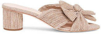 Loeffler Randall Emilia Knotted Lame Mules Loeffler Randall Emilia Knotted Lame Mules