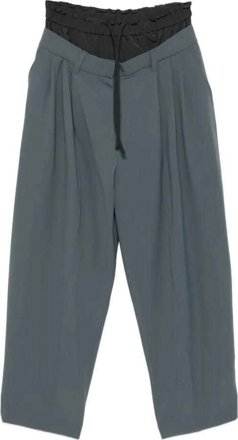 System Pleated Drawstring Trousers