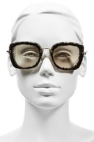 Thumbnail for your product : Miu Miu Women's 52Mm Sunglasses - Marble White/ Black