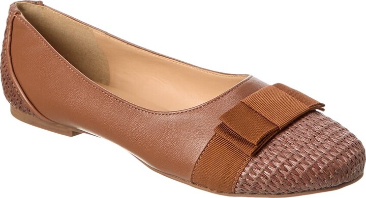 Chanel Quilted Leather Flats Brown
