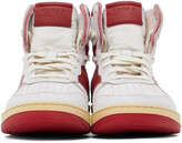 Thumbnail for your product : Rhude White & Red Rhecess Hi Sneakers