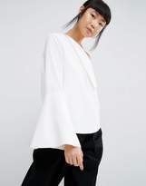 Thumbnail for your product : ASOS Foldover Detail Top With Wide Sleeve