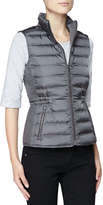 Thumbnail for your product : Burberry Twin Needle Quilted Zip-Front Gilet, Pewter
