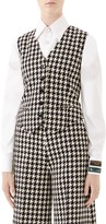 Thumbnail for your product : Gucci Houndstooth Wool-Blend Vest