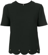 Thumbnail for your product : Valentino Rockstud scalloped top