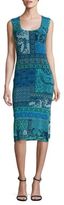 Thumbnail for your product : Fuzzi Mosaic Prints Lace Dress