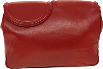 Women's luxury bags - Dior 30 Montaigne clutch bag in red patent