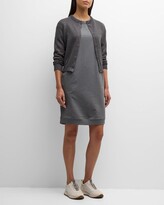Thumbnail for your product : Brunello Cucinelli Silk Linen Cropped Cardigan with Paillette Detail