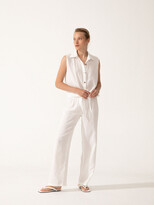 Thumbnail for your product : RIVUS - Persis Front Tie Sleeveless Shirt