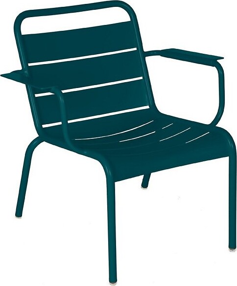Fermob Luxembourg Outdoor Lounge Armchair, Set of 2 in Blue