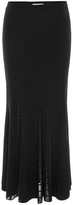 Alexander McQueen Rib-Knit Skirt