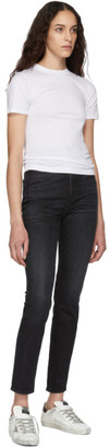SLVRLAKE Black Beatnik High-Rise Slim-Fit Jeans