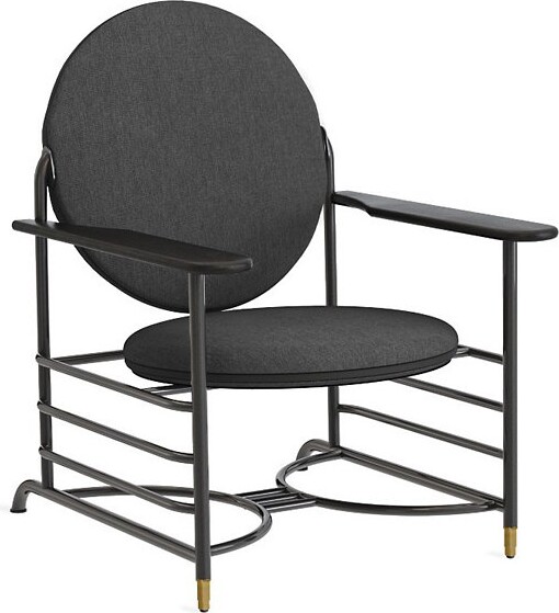 Steelcase Frank Lloyd Wright Racine Lounge Chair in Black