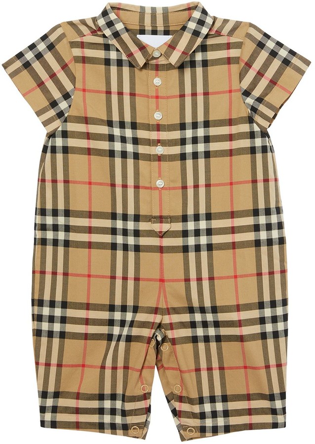 baby burberry romper