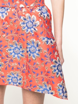 Maison Rabih Kayrouz Floral Jacquard Mini Skirt