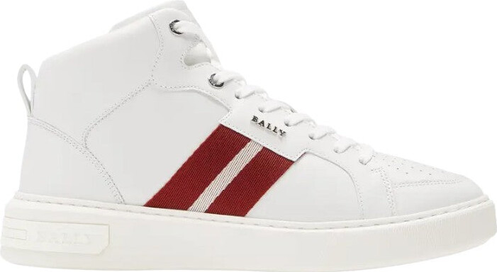 Bally Myles 6237763 Men's White Calf Leather Sneakers
