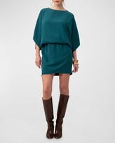 Thumbnail for your product : Trina Turk Manhattan Dolman-Sleeve Crepe Mini Dress