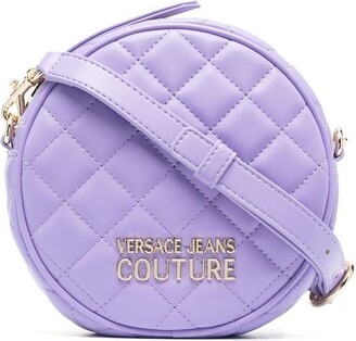 Versace Jeans Couture Womens Purple Leather Shoulder Bag