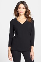Thumbnail for your product : Classiques Entier Stretch Crepe V-Neck Top
