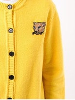 Thumbnail for your product : Markus Lupfer Leopard Patch Button-Up Cardigan