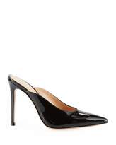 Thumbnail for your product : Gianvito Rossi Shiny Patent Slide Mules