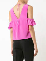 Thumbnail for your product : Nicole Miller cropped off-shoulder top