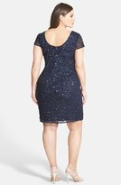 Thumbnail for your product : Adrianna Papell Beaded Short Sleeve Sheath Dress (Plus Size)