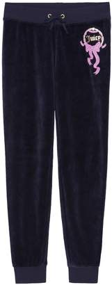 Juicy Couture Velour Swooping Swallows Zuma Pant for Girls
