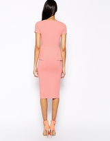 Thumbnail for your product : ASOS Midi Body-Conscious Dress with Sweetheart Neck and Peplum