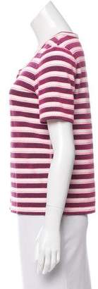 A.P.C. Striped Short Sleeve Top