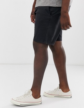 French Connection Plus slim fit peached cotton chino shorts