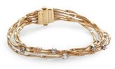 Thumbnail for your product : Marco Bicego Mini Marrakech Diamond & 18K Yellow Gold Multi-Row Bracelet