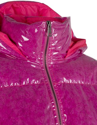 Goose Tech Laura - Polyurethane Asymmetric Down Jacket With Hood