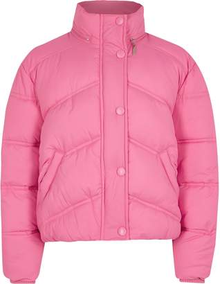 River Island Girls Pink funnel neck puffer jacket