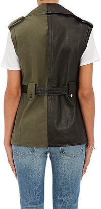 Each X Other Women's Leather & Canvas Asymmetric Belted Vest