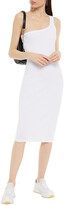 Thumbnail for your product : Ninety Percent One-shoulder Ribbed Organic Stretch-cotton Dress