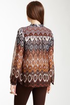 Thumbnail for your product : Hale Bob Long Sleeve Tie Silk Blouse