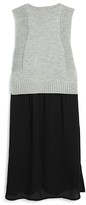 Thumbnail for your product : Ella Moss Girls' Sweater Top Dress - Big Kid