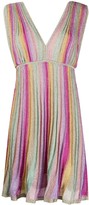 Thumbnail for your product : M Missoni Pleated Striped Metallic Dress