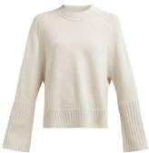 Thumbnail for your product : Allude Ribbed-cuff Round-neck Cashmere Sweater - Womens - Beige