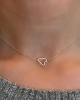 Thumbnail for your product : Sideways Pave Heart Necklace