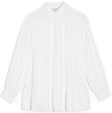 Thumbnail for your product : Topshop Tiered Crepe Shirt