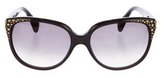 Thumbnail for your product : Alexander McQueen Embellished Tinted Sunglasses