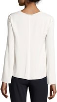 Thumbnail for your product : Armani Collezioni V-Neck Stretch-Silk Blouse