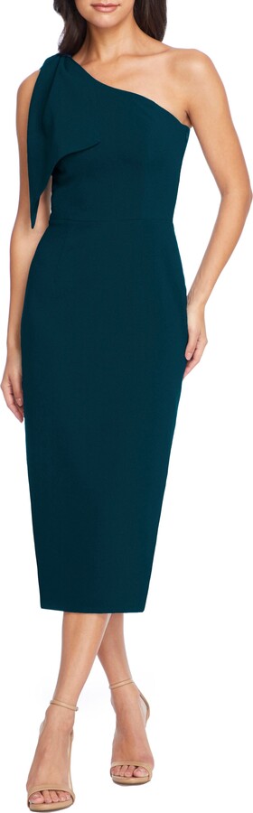 tiffany one shoulder midi dress