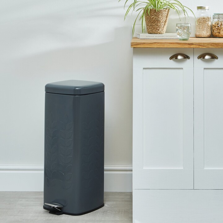 Dunelm Charcoal 30L Vete Bin Grey ShopStyle Wastebaskets & Hampers