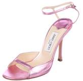 Thumbnail for your product : Jimmy Choo Leather Ankle-Strap Sandals